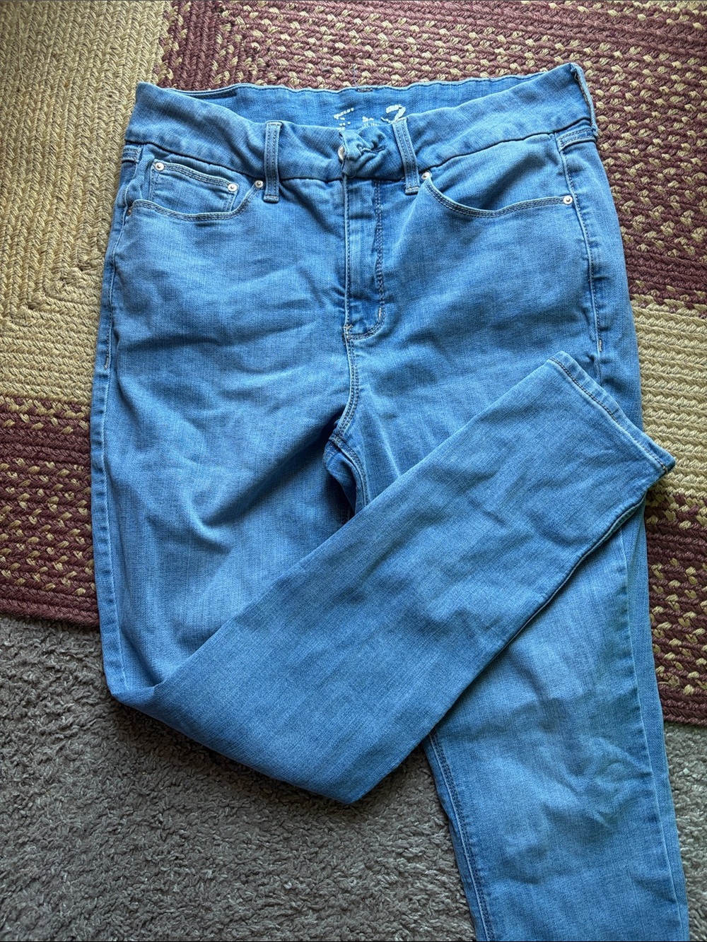 Seven7 Light Blue Skinny Stretch Jeans